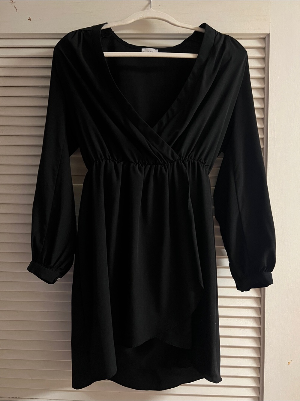Brigett Bailey Black Long-Sleeve Women's Dress